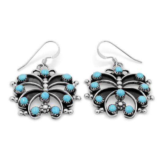 Sterling Silver & Turquoise Butterfly Earrings